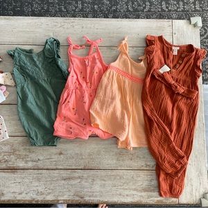 Lot of 4 rompers